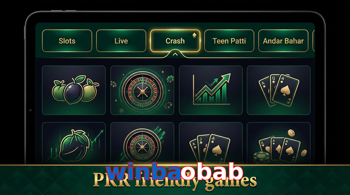 Game list for Winbaobab games section